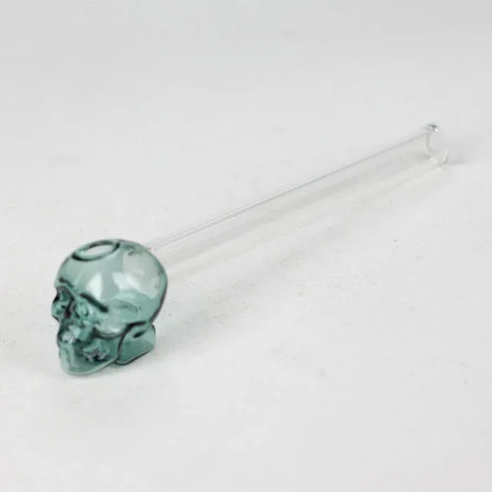 5.5" Glass Skull Oil Burner Pipe - Image 2