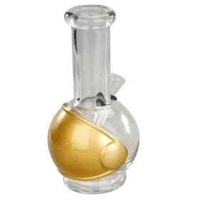 6" Round Base Mini Glass Bong