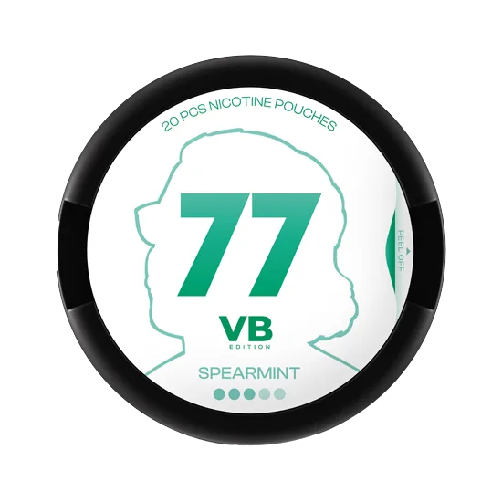 77 Spearmint Nicotine Pouches – 5.2mg (5 Pack)