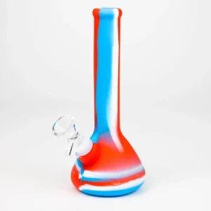 8" Tri-Colour Silicone Beaker Bong