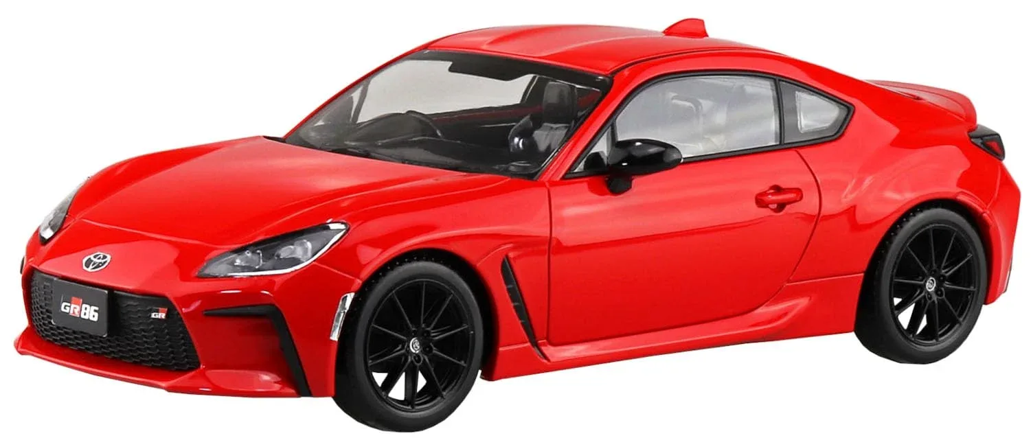 Aoshima 1/32 Toyota Gr86 2021 Snap Kit Spark Red Model Car