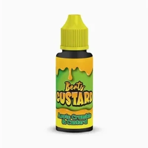 APPLE CRUMBLE & CUSTARD 100ML E LIQUID BERTS CUSTARD BY KINGSTON PGVG 30/70
