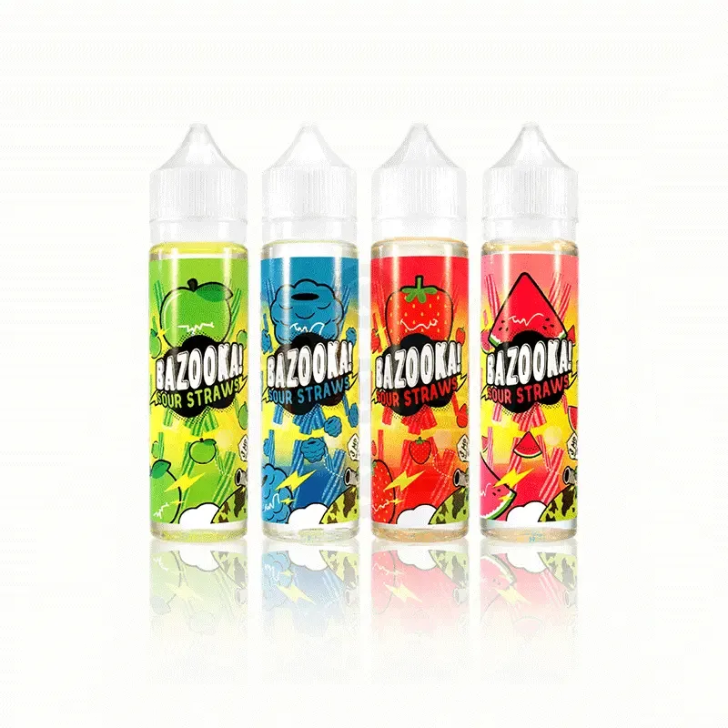 Bazooka Sour Straws 60ml E Liquid Vape Juice | Genuine Clearance