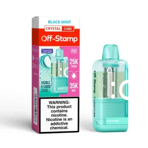 Black Mint Off Stamp X Cube Crystal 35,000 Disposable Pod