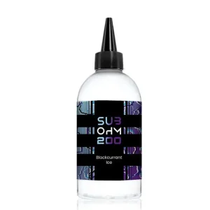 Blackcurrant Ice E-Liquid Shortfill by Sub Ohm 200