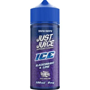 Blackcurrant & lime Just Juice Ice e-liquid 100ml