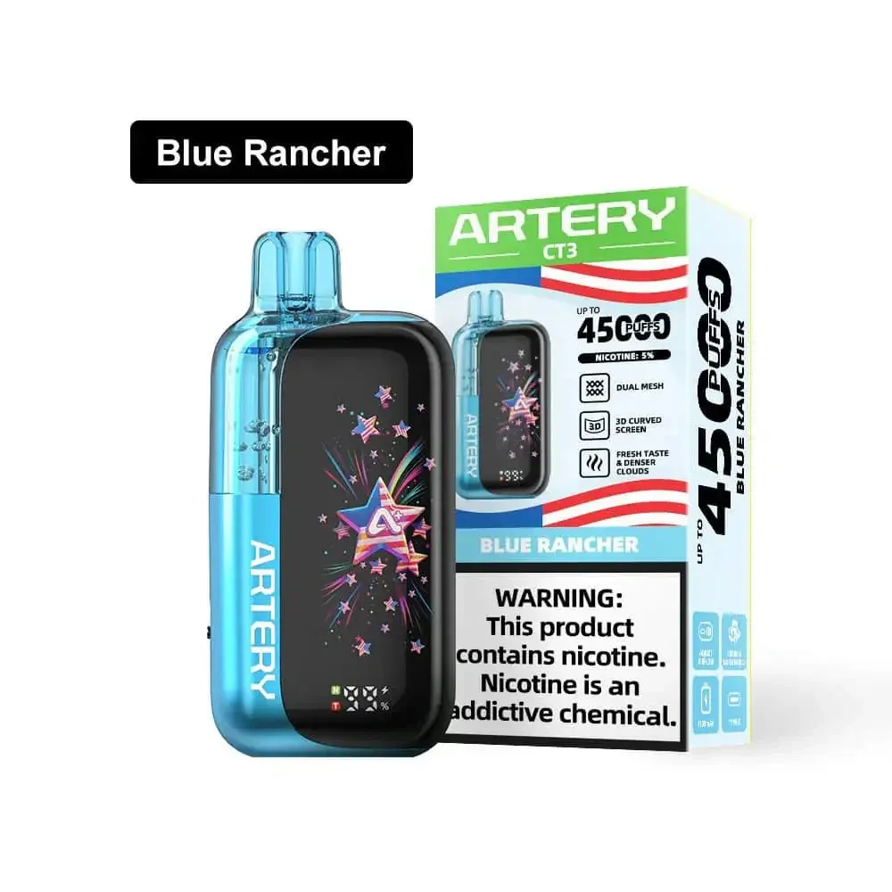 Blue Rancher - Artery Vapor CT3 Clearo 45k Disposable Vape