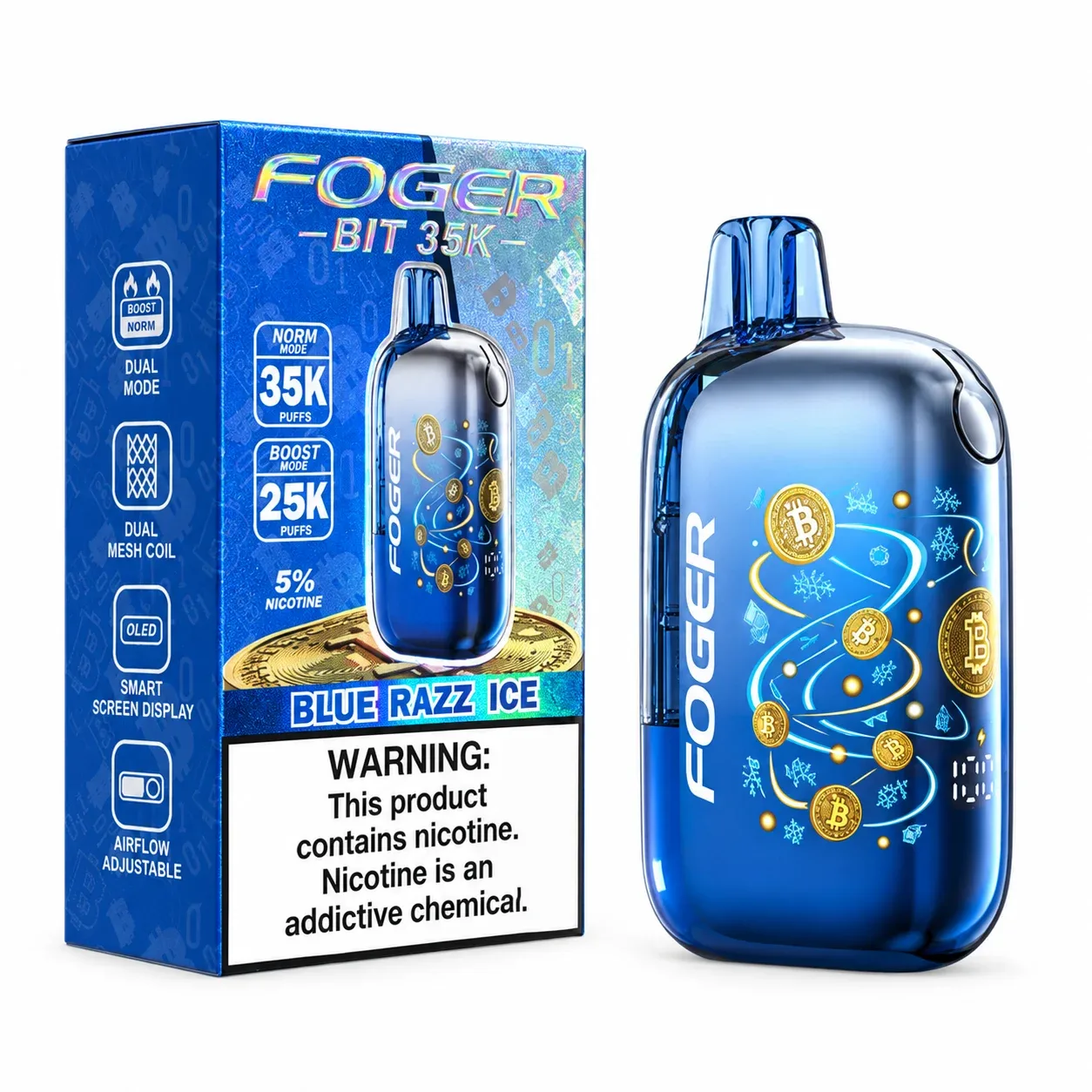 Blue Razz Ice - Foger Bit 35k Disposable Vape