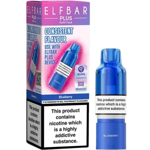 Blueberry Elf Bar Plus pod & refill 10ml