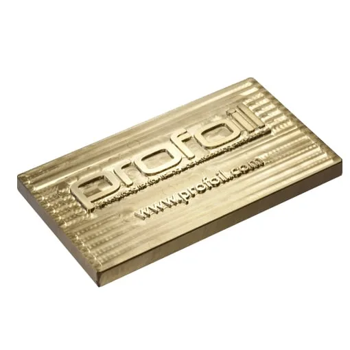 Brass Foil Blocking Die 6.35mm (1/4 Gauge)