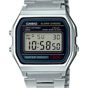 Casio Collection A158Wa-1Jh Men's Silver Stainless Steel Watch