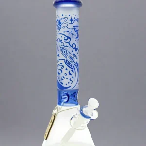 Cheech Glass 14" Spaceship Sandblasted Beaker Bong