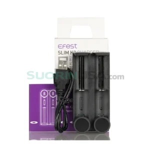 Efest Slim K2 Intelligent Battery Charger - 2 Bay with LCD Screen