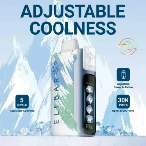 ELF BAR Ice King 30000 Puffs Disposable Vape – 30,000 Puffs, Rechargeable