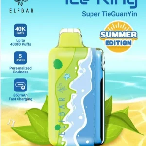 ELFBAR ICE KING SUMMER EDITION COOL SERIES Disposable Vape – 40,000 Puffs, Rechargeable