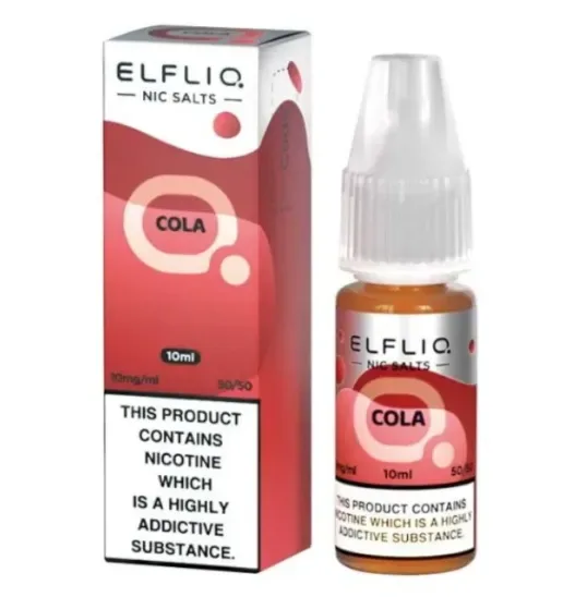 ELFLIQ ELF BAR Cola 10ml Nic Salts E-liquids – £15.89