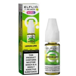 ELFLIQ ELF BAR Lemon Lime 10ml Nic Salts E-liquids -£15.89