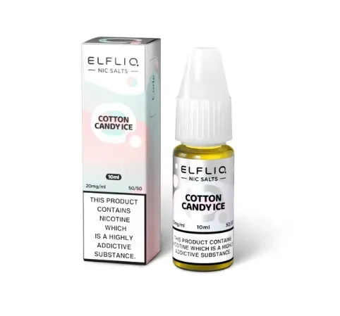 ELFLIQ ELF BAR P&B Cloudd (Cotton Candy Ice) 10ml Nic Salts E-liquids -£15.89