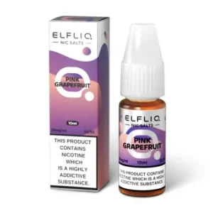 ELFLIQ ELF BAR Pink Grapefruit 10ml Nic Salts E-liquids -£15.89