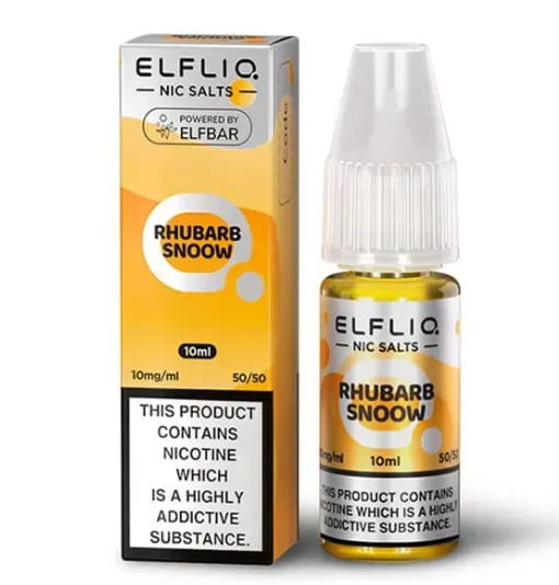 ELFLIQ ELF BAR Rhubarb Snoow 10ml Nic Salts E-liquids -£15.89
