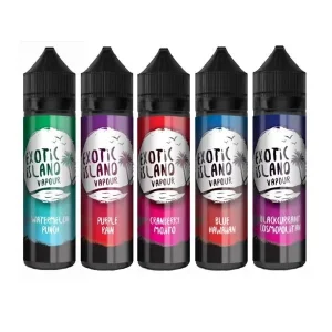 Exotic Island 0mg 60ml Shortfill E-Liquid – Tropical Vape Juice 70VG/30PG