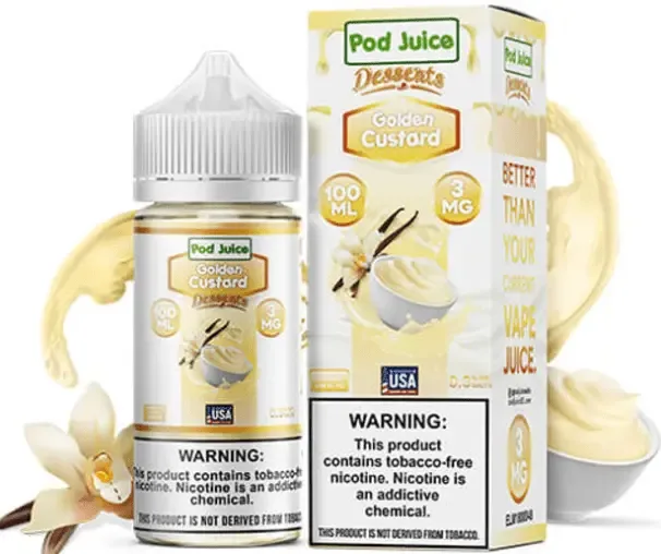 Golden Custard By Pod Juice 100ML