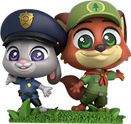 Hot Toys Cosbi Disney Zootopia Judy Hopps & Nick Wilde Young Ver Figures