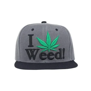 I Love Weed Snapback Hat