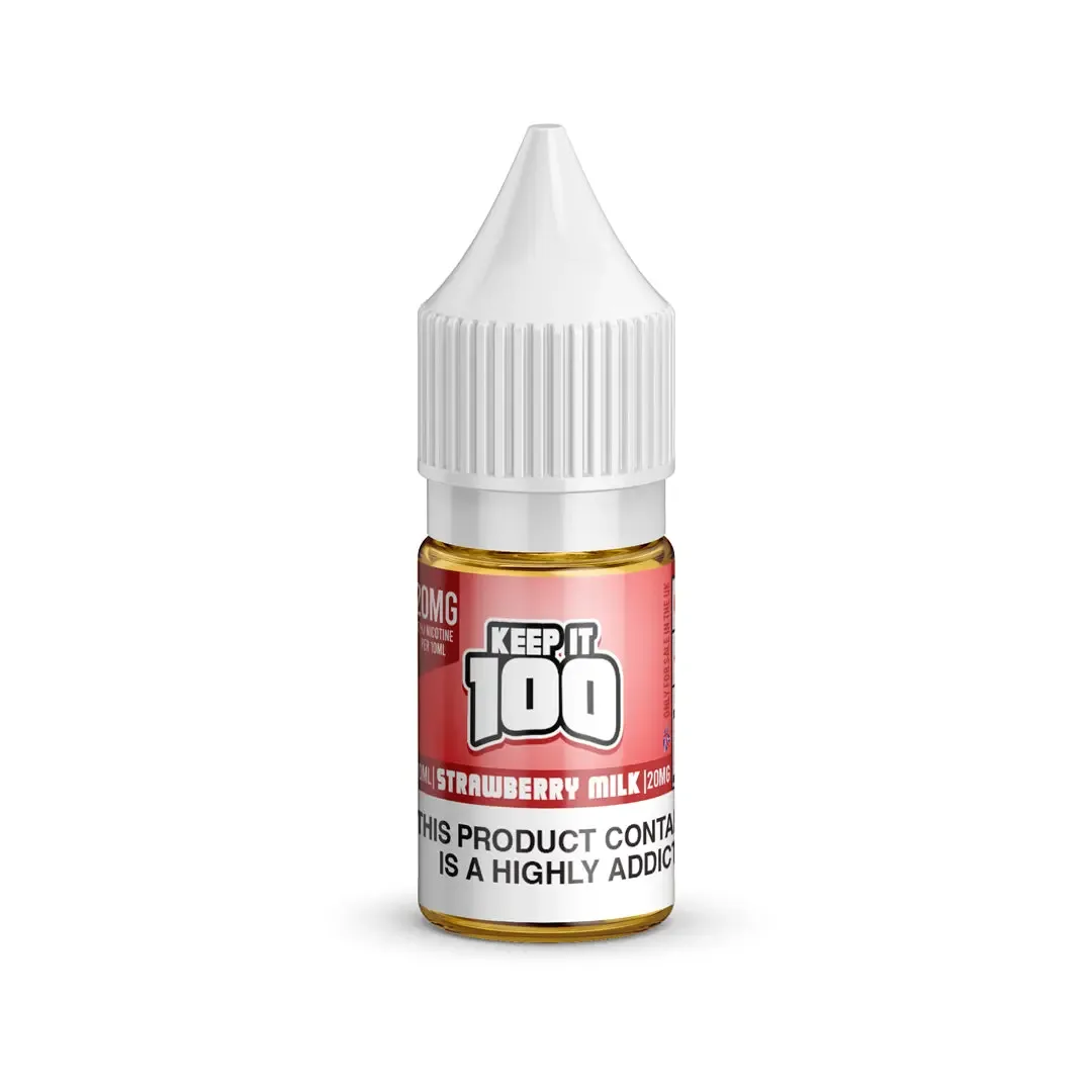 Keep It 100 Strawberry Milk Nic Salt E-Liquid