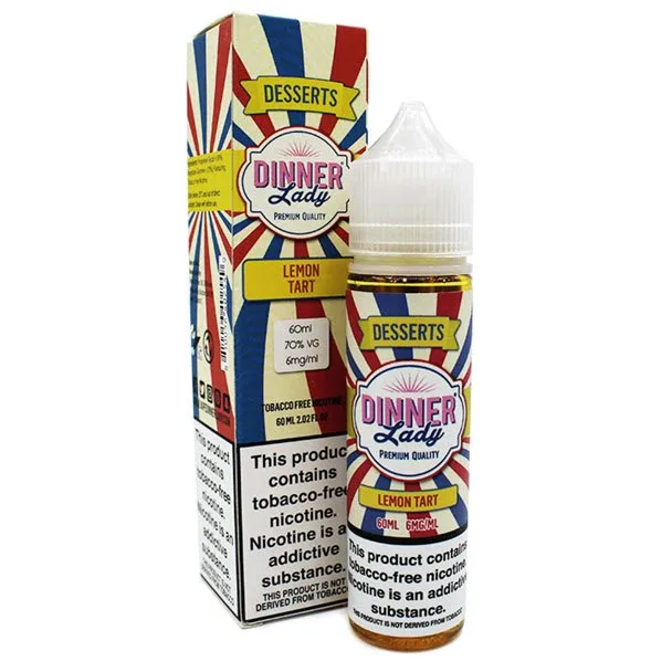 Lemon Tart - 3mg - Vape Dinner Lady - 60mL