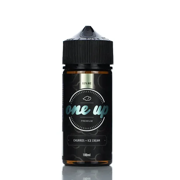 One Up Premium E-liquids – Churro and Ice Cream – 100ml - Image 2