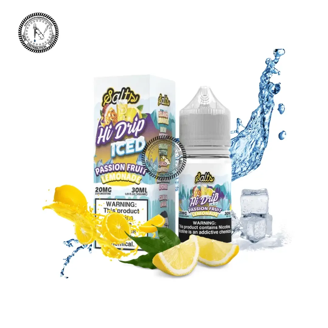 Passion Fruit Lemonade Iced Salt by Hi-Drip Iced Salts 30ML
