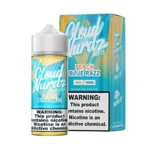 Peach Blue Razz Iced by Cloud Nurdz 100ML