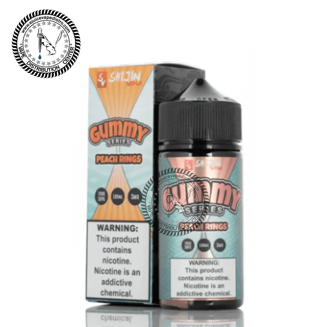 PEACH RINGS GUMMY SERIES BY SHIJIN VAPOR 100ML - Image 2