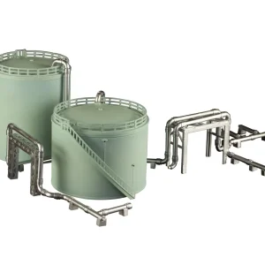 Plum 1/150 Scale Plastic Structure Kit Storage Tank Model