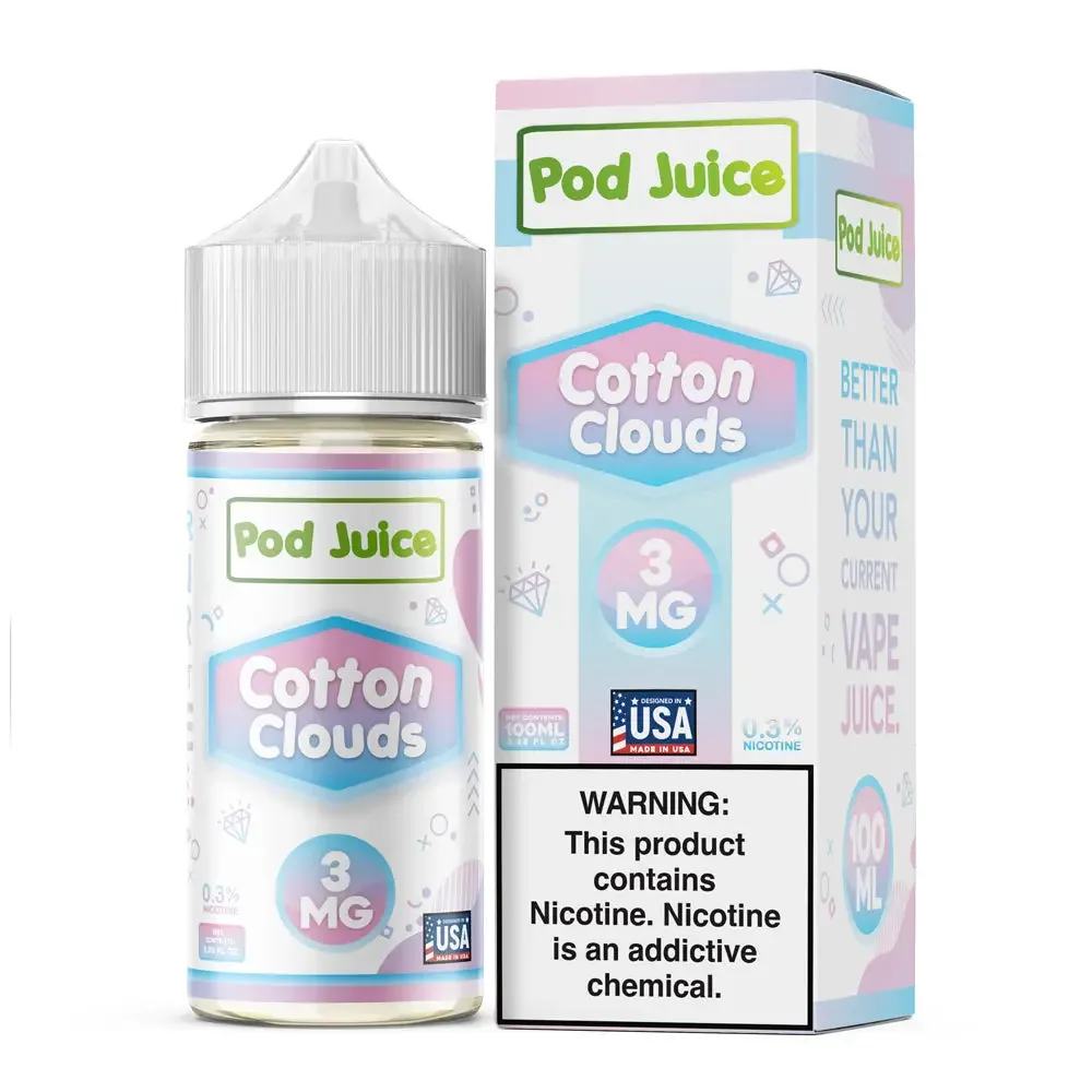 Pod Juice – Cotton Clouds – 100ML E-Liquid