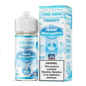 Pod Juice FREEZE – Jewel Mint Sapphire – 100ML E-Liquid
