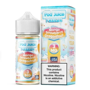 Pod Juice FREEZE – Mango Strawberry Dragonfruit – 100ML E-Liquid