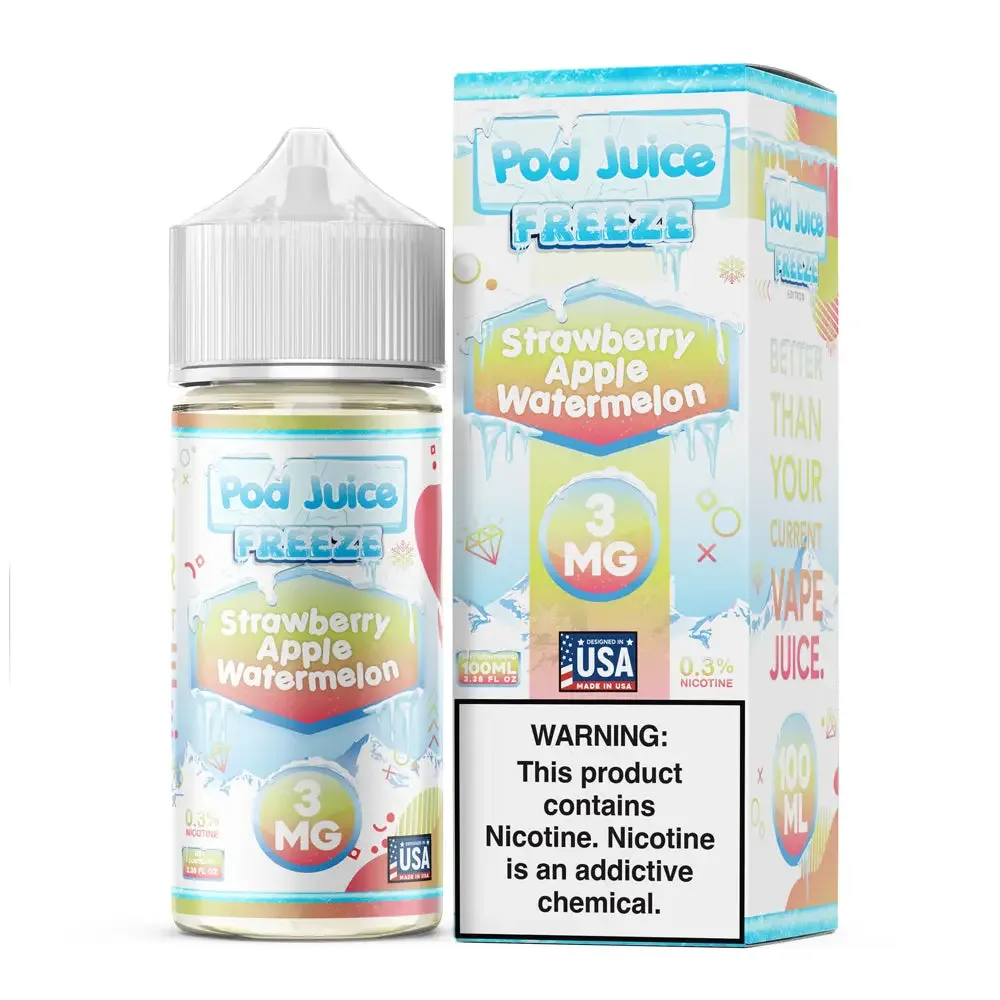 Pod Juice FREEZE – Strawberry Apple Watermelon – 100ML E-Liquid