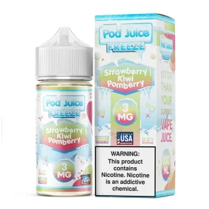 Pod Juice FREEZE – Strawberry Kiwi Pomberry – 100ML E-Liquid