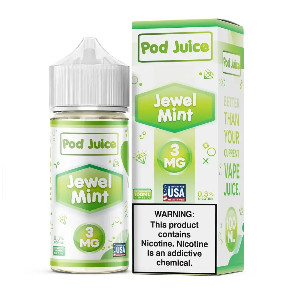 Pod Juice – Jewel Mint – 100ML E-Liquid