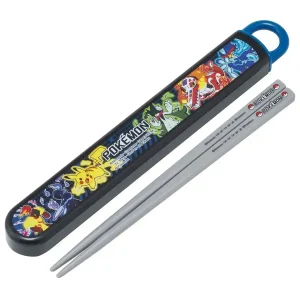 Pokemon Center Antibacterial Sliding Chopsticks with Case Set Sv25