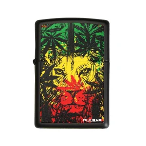 Zippo Lighter | Pulsar Zion Lion | Black Matte
