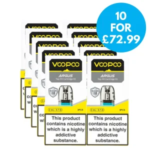 Box of 10 – Voopoo Argus V2 Replacement Pods 2ml
