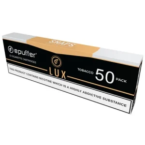 ePuffer SNAPS® Cigalike Lux Tobacco Vape Cartomizers 50