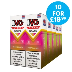 Box of 10 – 10mg (1%) IVG Intense Nic Salts 10ml E-Liquid