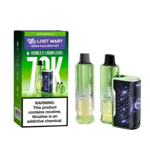Lost Mary Nera Fullview 70K Disposable Kit (5%,70000 Puffs) - Sour Apple Ice