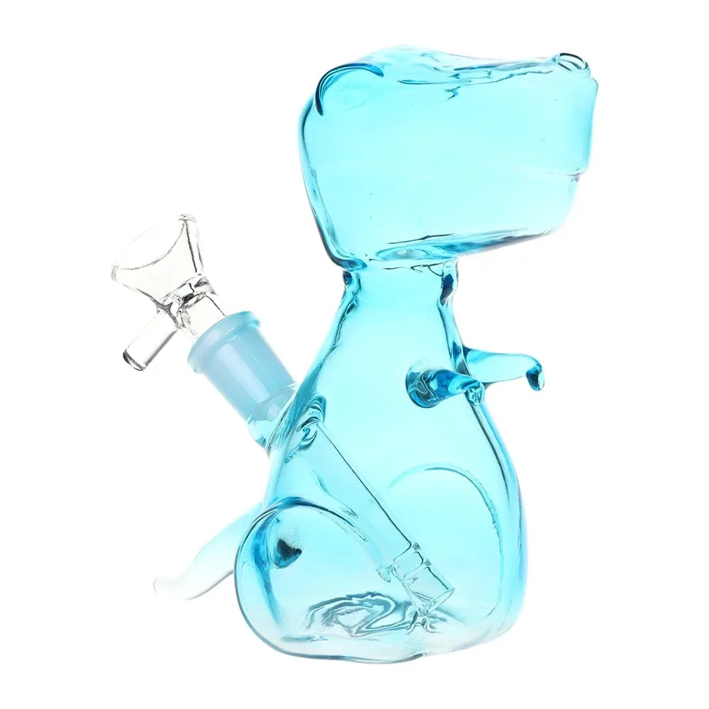 T-Rexxin On Em Glass Water Pipe - 5.75" / 14mm F / Colors Vary - Image 2