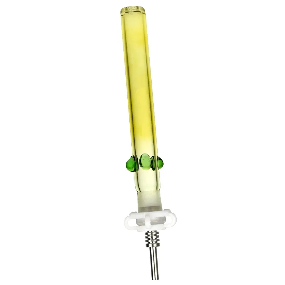 Glass Honey Straw w/ Titanium Tip - 6" - Image 2