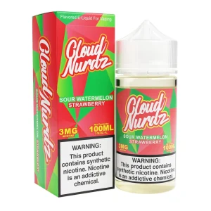 Sour Watermelon Strawberry 100ml TF Vape Juice - Cloud Nurdz - 3mg